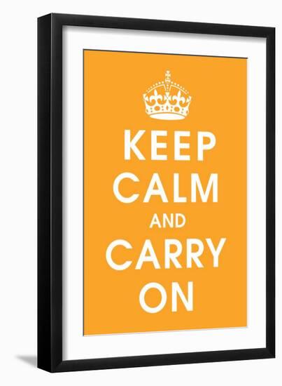 Keep Calm (orange)-null-Framed Giclee Print