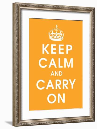 Keep Calm (orange)-null-Framed Giclee Print