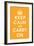 Keep Calm (orange)-null-Framed Giclee Print