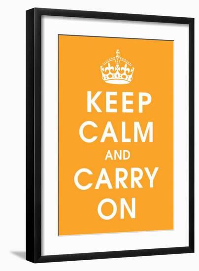 Keep Calm (orange)-null-Framed Giclee Print