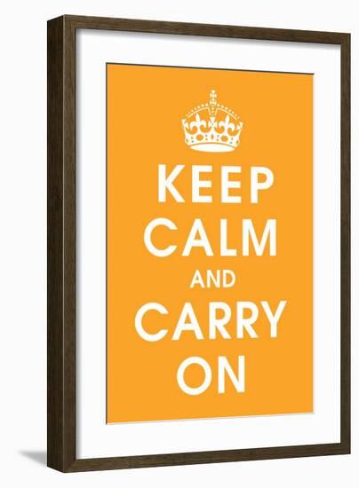 Keep Calm (orange)-null-Framed Giclee Print