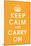 Keep Calm (orange)-null-Mounted Giclee Print