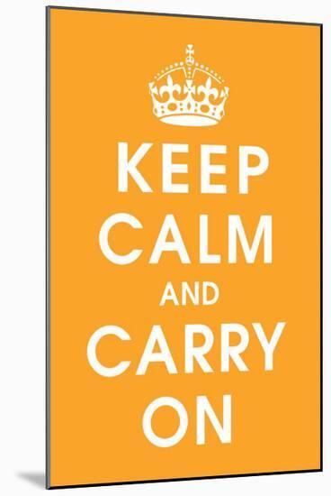 Keep Calm (orange)-null-Mounted Giclee Print