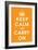 Keep Calm (orange)-null-Framed Art Print