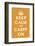 Keep Calm (orange)-Vintage Reproduction-Framed Art Print