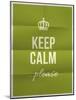 Keep Calm Please Quote on Folded in Eight Paper Texture-ONiONAstudio-Mounted Art Print