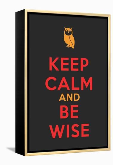 Keep Calm Poster-MishaAbesadze-Framed Stretched Canvas