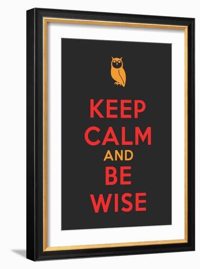 Keep Calm Poster-MishaAbesadze-Framed Art Print