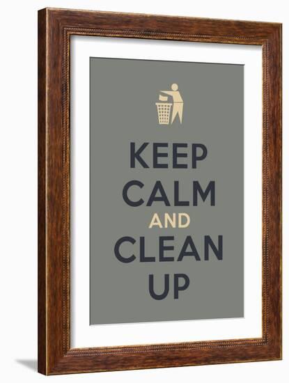 Keep Calm Poster-MishaAbesadze-Framed Art Print