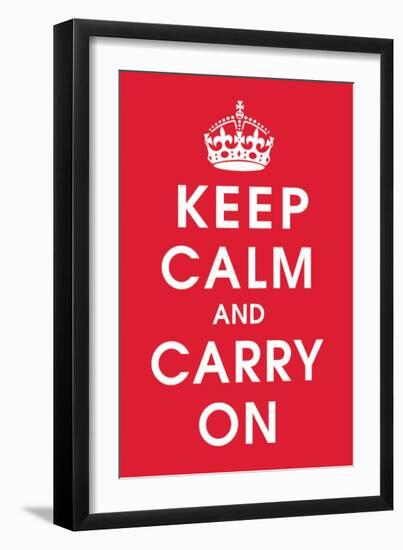 Keep Calm (Red)-null-Framed Giclee Print