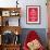 Keep Calm (Red)-null-Framed Giclee Print displayed on a wall