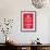 Keep Calm (Red)-null-Framed Giclee Print displayed on a wall