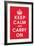 Keep Calm (Red)-null-Framed Giclee Print