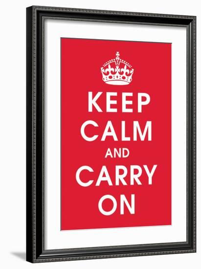 Keep Calm (Red)-null-Framed Giclee Print