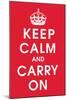 Keep Calm (Red)-null-Mounted Giclee Print