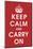 Keep Calm (Red)-Vintage Reproduction-Mounted Art Print