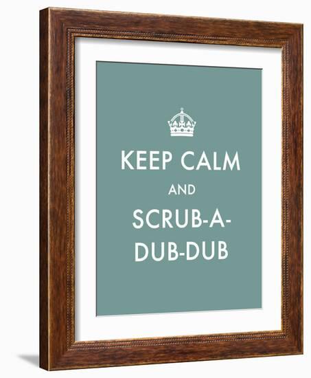 Keep Calm - Scrub-The Vintage Collection-Framed Giclee Print