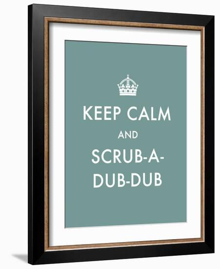 Keep Calm - Scrub-The Vintage Collection-Framed Giclee Print