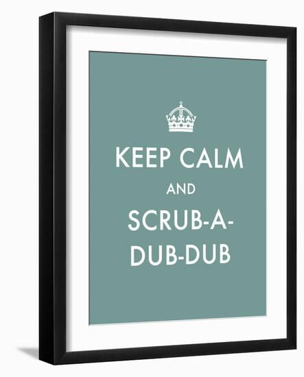 Keep Calm - Scrub-The Vintage Collection-Framed Giclee Print