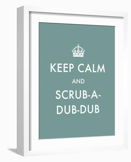 Keep Calm - Scrub-The Vintage Collection-Framed Giclee Print