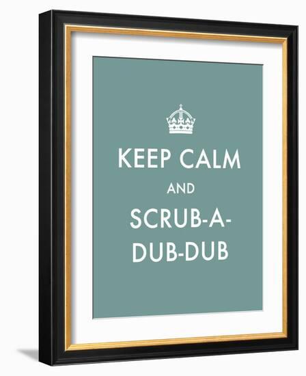 Keep Calm - Scrub-The Vintage Collection-Framed Giclee Print