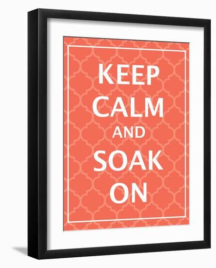 Keep Calm & Soak-N. Harbick-Framed Art Print