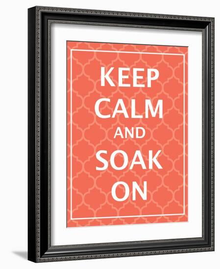 Keep Calm & Soak-N. Harbick-Framed Art Print