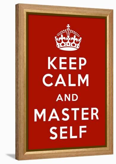 Keep Calm V-Mindy Sommers-Framed Premier Image Canvas