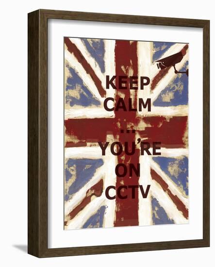 Keep Calm Your're on CCTV-Whoartnow-Framed Giclee Print