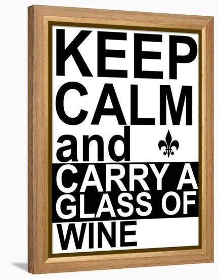 Keep Calm-Jan Weiss-Framed Stretched Canvas