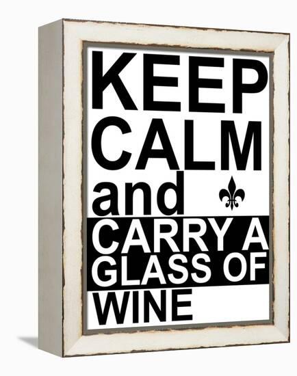 Keep Calm-Jan Weiss-Framed Stretched Canvas