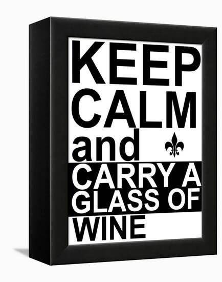 Keep Calm-Jan Weiss-Framed Stretched Canvas