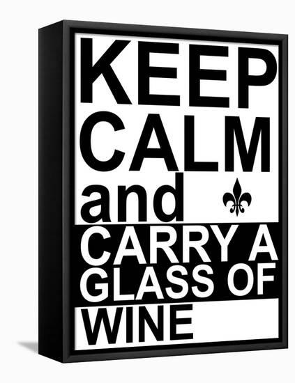 Keep Calm-Jan Weiss-Framed Stretched Canvas