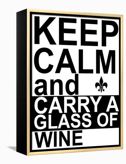 Keep Calm-Jan Weiss-Framed Stretched Canvas