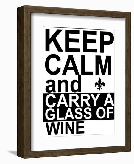 Keep Calm-Jan Weiss-Framed Premium Giclee Print