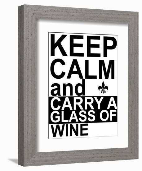 Keep Calm-Jan Weiss-Framed Art Print