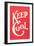 Keep Cool Slogan-null-Framed Art Print