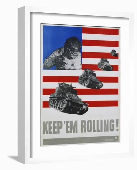 Keep 'Em Rolling! Poster-Leo Lionni-Framed Giclee Print