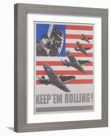 Keep 'Em Rolling! Poster-Leo Lionni-Framed Giclee Print