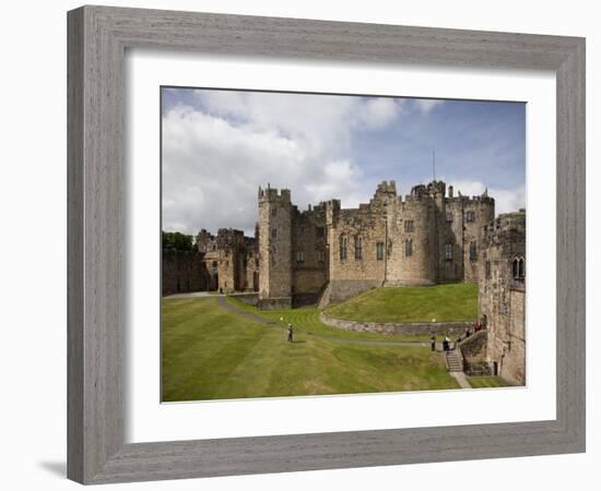 Keep from the Curtain Wall, Alnwick Castle, Northumberland, England, United Kingdom, Europe-Nick Servian-Framed Photographic Print