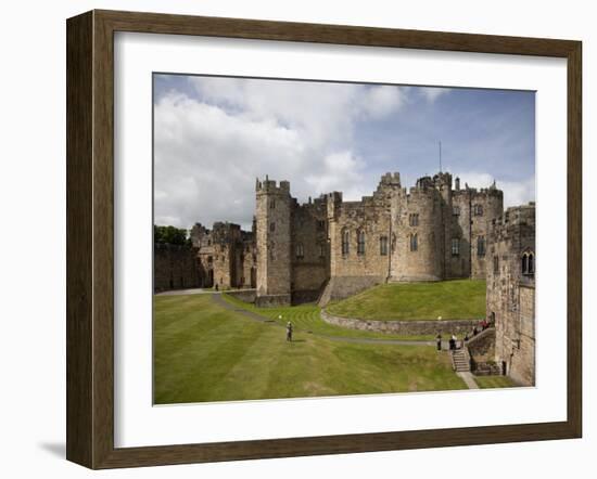 Keep from the Curtain Wall, Alnwick Castle, Northumberland, England, United Kingdom, Europe-Nick Servian-Framed Photographic Print