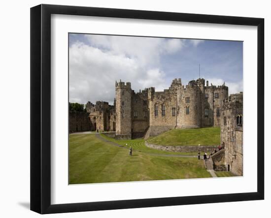 Keep from the Curtain Wall, Alnwick Castle, Northumberland, England, United Kingdom, Europe-Nick Servian-Framed Photographic Print