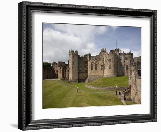 Keep from the Curtain Wall, Alnwick Castle, Northumberland, England, United Kingdom, Europe-Nick Servian-Framed Photographic Print