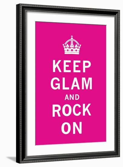 Keep Glam and Rock On II-The Vintage Collection-Framed Art Print