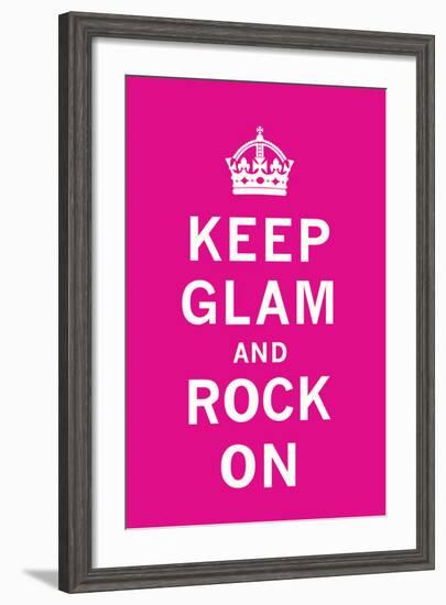 Keep Glam and Rock On II-The Vintage Collection-Framed Art Print