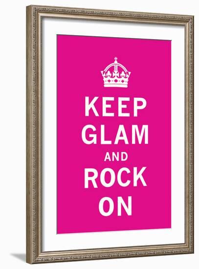 Keep Glam and Rock On II-The Vintage Collection-Framed Art Print