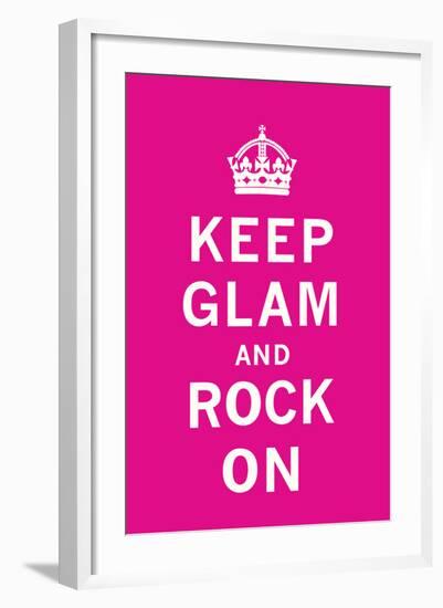 Keep Glam and Rock On II-The Vintage Collection-Framed Art Print