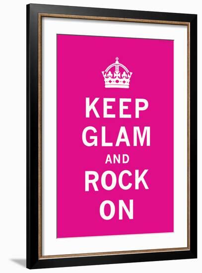 Keep Glam and Rock On II-The Vintage Collection-Framed Art Print