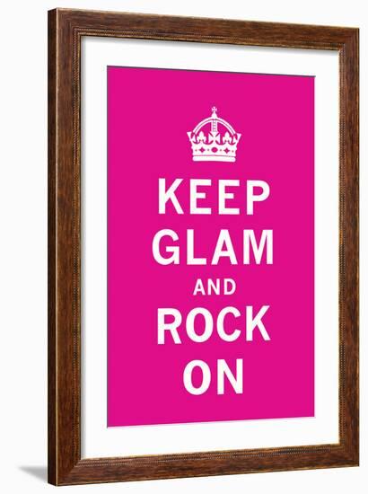 Keep Glam and Rock On II-The Vintage Collection-Framed Art Print