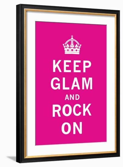 Keep Glam and Rock On II-The Vintage Collection-Framed Art Print